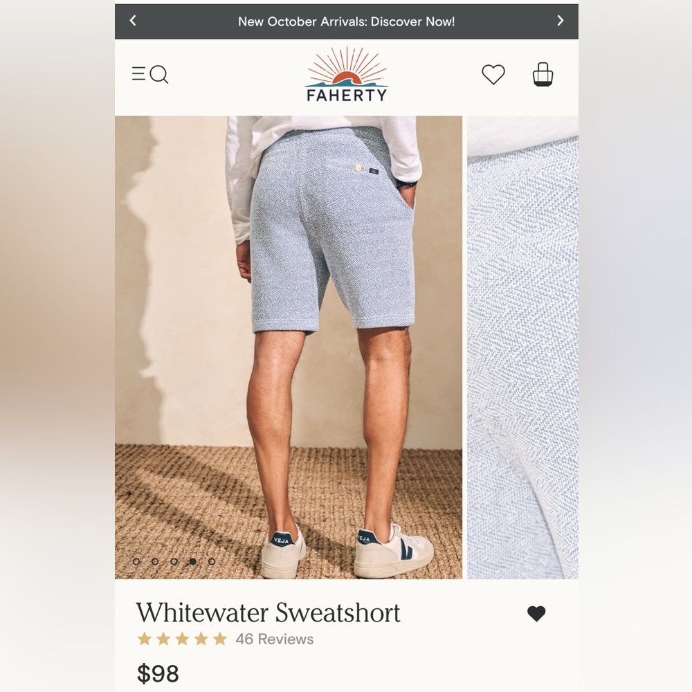 Faherty sweatshorts